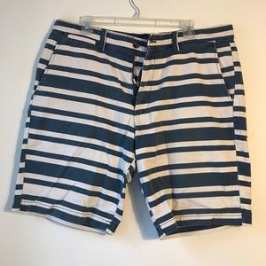 Navy/White stripped shorts